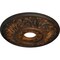 Ekena Millwork Valletta Ceiling Medallion (Fits Canopies up to 3 1/2"), Hand-Painted Rust, 18"OD x 3 1/2"ID x 1"P CM18VLRUS - alternate 4